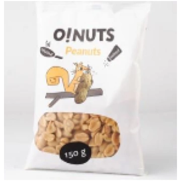 Zemesrieksti O!NUTS grauzdēti un sālīti, 150 g (45