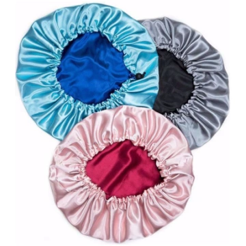 Satin Bonnet dual color - Wine/Pink