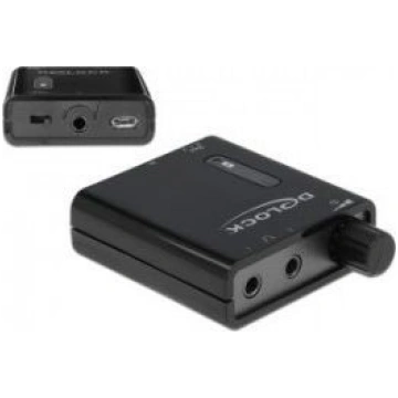 DeLOCK portable stereo headphone amplifier with tw