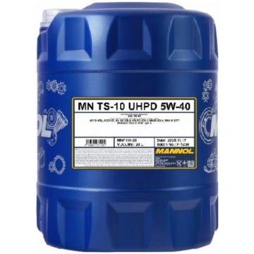 Motoreļļa Mannol 7110 TS-10 UHPD 5W-40 20 ltr