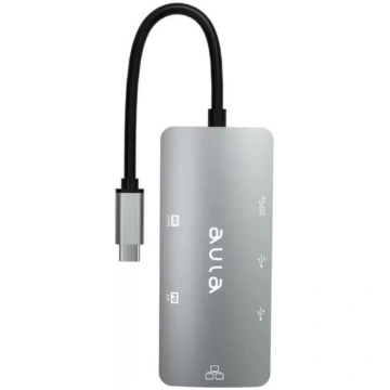 Aula UC-910 6in1 Hub adapteris USB-C uz Hdmi 4K 60