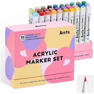 Acrylic Marker Pens ARRTX 30D, 30 Colours | LC3044