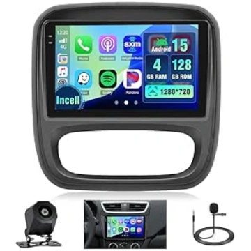 4 + 128G Android auto radio ar ekrānu priekš Renau