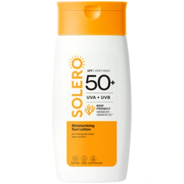 SOLERO SPF50+ mitrinošs saules aizsarglosjons seja