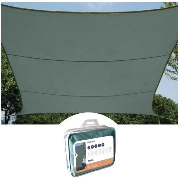 SHADE SAIL - RECTANGULAR - 4 x 3 m - COLOUR: GREEN