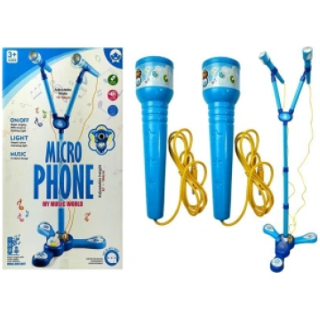 Microphone Karaoke Set Blue Tripod 6607-uniw