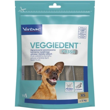 VIBRAC Veggiedent Fresh XS - dog treat - 114g | DL