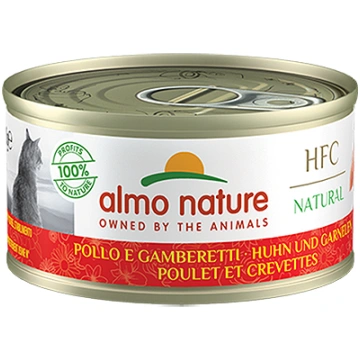 Almo Nature Cat HFC Chicken & Shrimps konservi kaķ