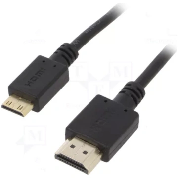 Cable HDMI 2.0; HDMI plug, mini HDMI plug; PVC; 1.