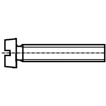 Screw | M4x30 | 0.7 | Head: cheese head | slotted 