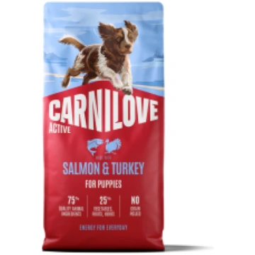Carnilove Active Salmon&Turkey Puppies Kuivtoit ku
