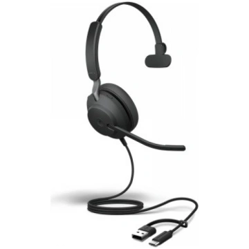 Austiņas evolve2 40 se ms mono USB-C/A JABRA 24189