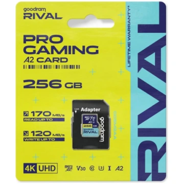 GOODRAM RIVAL Memory card microSD 256GB 100MB/s cl