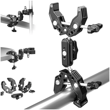 NEEWER Double Super Clamp kameras stiprinājums ar