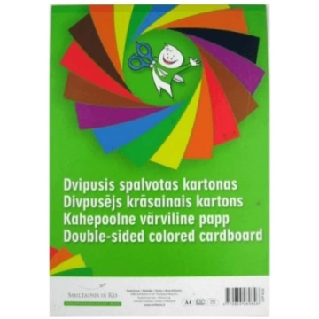 Krāsains kartons Smiltainis, A4, divpusējs, 16 lpp
