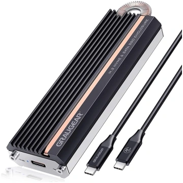 GRAUGEAR 20 Gb/s korpuss M.2 NVMe un SATA SSD disk