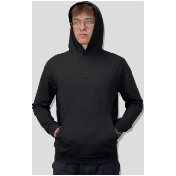 Plāns hūdijs Tommy Life - Melna / 2XL