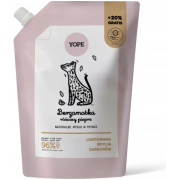 Yope_mydło šķidrais Refill Bergamotka & Rozā Pipar