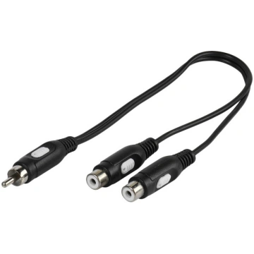 Vivanco 46027 audio splitter Black 4008928460278 (