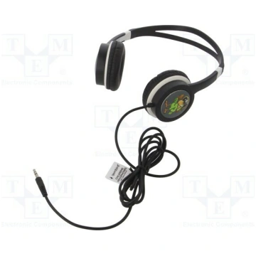 Headphones; black; Jack 3,5mm; headphones; volume 