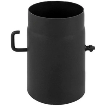 Melno dūmvadu caurule ar šīberi Parkanex D130 mm