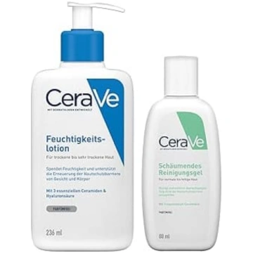 CeraVe tīrīšanas komplekts, mitrinošs losjons ar s