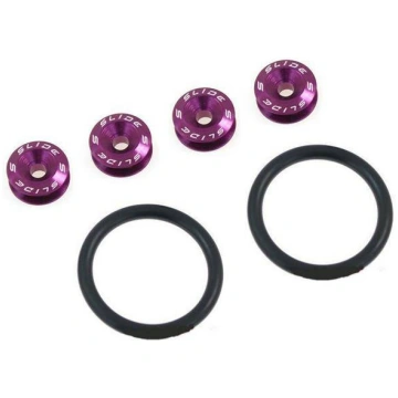 Quick Release Purple Bumper Trunk Fasteners - SLID