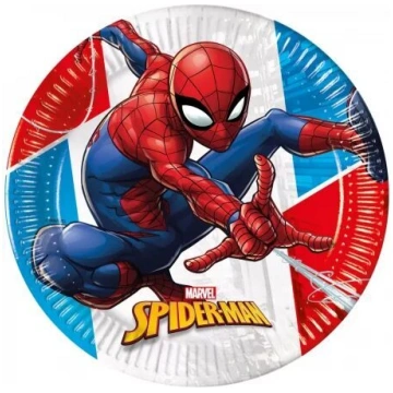 Spiderman papīra šķīvji (8 gabali)