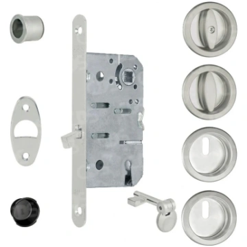 KIT SCIVOLA CON SERRATURA E ROSETTE POMOLO / CHIAV