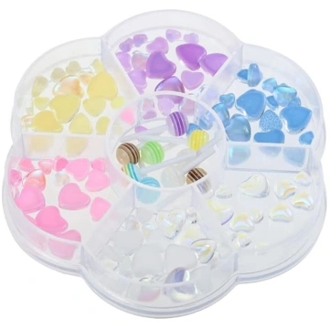 OATIPHO 3 kastes Herzförmige Lollipop Nagelcharms 