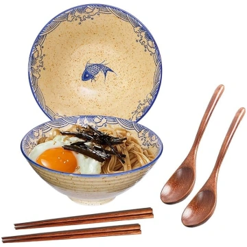 Ceraozmus 2 x 1200 ml keramikas Ramen bļodas, 20 c