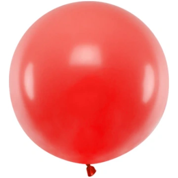 Apaļš balons Round Balloon, Pastel Poppy Red, 60cm