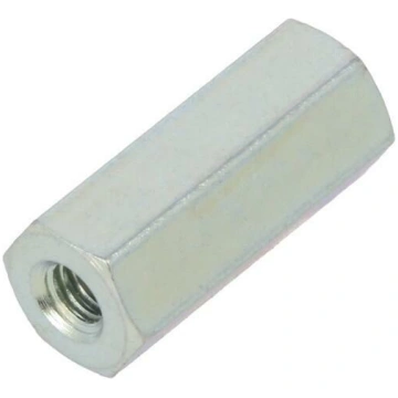 Screwed spacer sleeve; 12mm; Int.thread: M2,5; hex