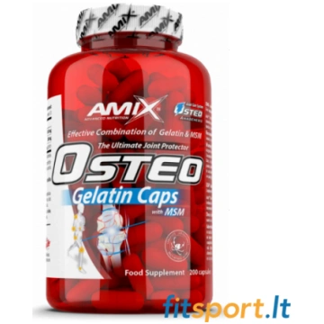 Amix Nutrition Osteo želatīns+ MSM 200 kapsulas. A
