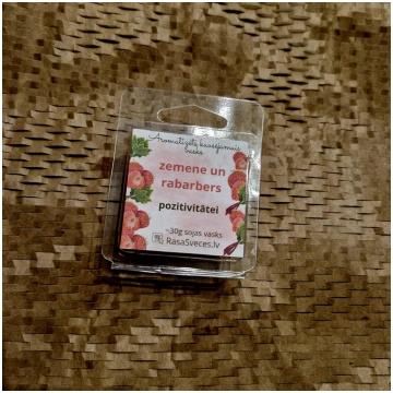 Kausējamais vasks 30g AROMTERAPIJA Zemene Rabarber