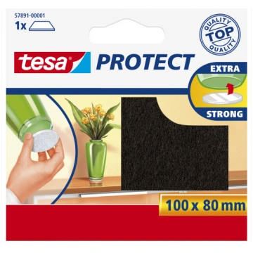 TESA pret skrāpējumu filcs 100x80mm brūns 57891-00