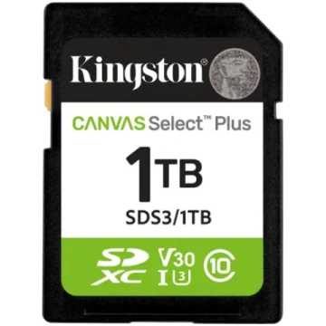 Kingston Technology 1TB SDXC Canvas Select Plus Ge
