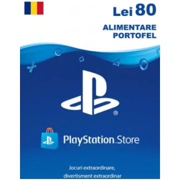 Rumānija PSN 80 LEI Dāvanu Karte MISSING