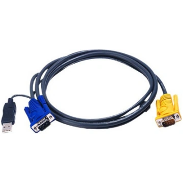 Aten | 1.8M USB KVM Cable with 3 in 1 SPHD and bui