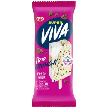 Saldējums Trio Crunchy 90ml/ 54g, Super Viva