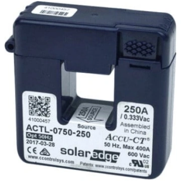 SolarEdge 250A dalīto kodolu strāvas transformator