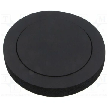 Sound absorbing sponge; Dim: 145x195x25mm; black |