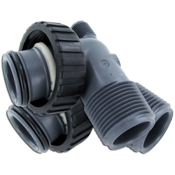Clack WS1 V3007 PVC 1" NPT MALE elkoņa montāža | V