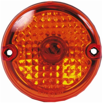 Indicator light in clear glass look
