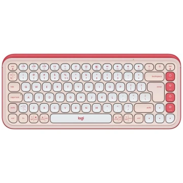 Klaviatūra Logitech POP ICON KEYS OFF White Rose U