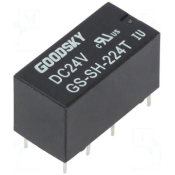 Relay: electromagnetic | DPDT | Ucoil: 24VDC | 1A/