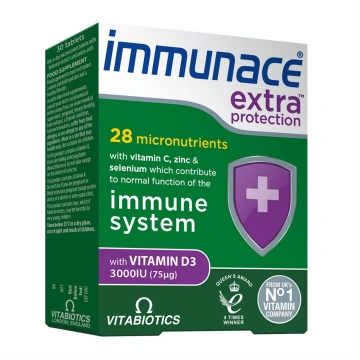 IMMUNACE EXTRA, 30 tabletes Vitabiotics Ltd