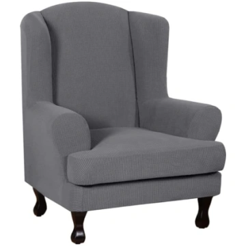 Stretch Wingback Chair Sofa Slipcover 2-Piece Sofa