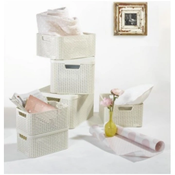 Kaste storage style box rattan l liels 30l ar vāku
