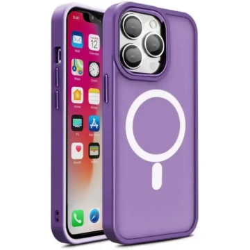 Magnētisks Color Matte vāciņš iPhone 15 Plus - vio